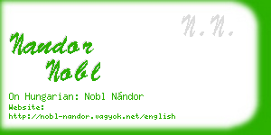 nandor nobl business card